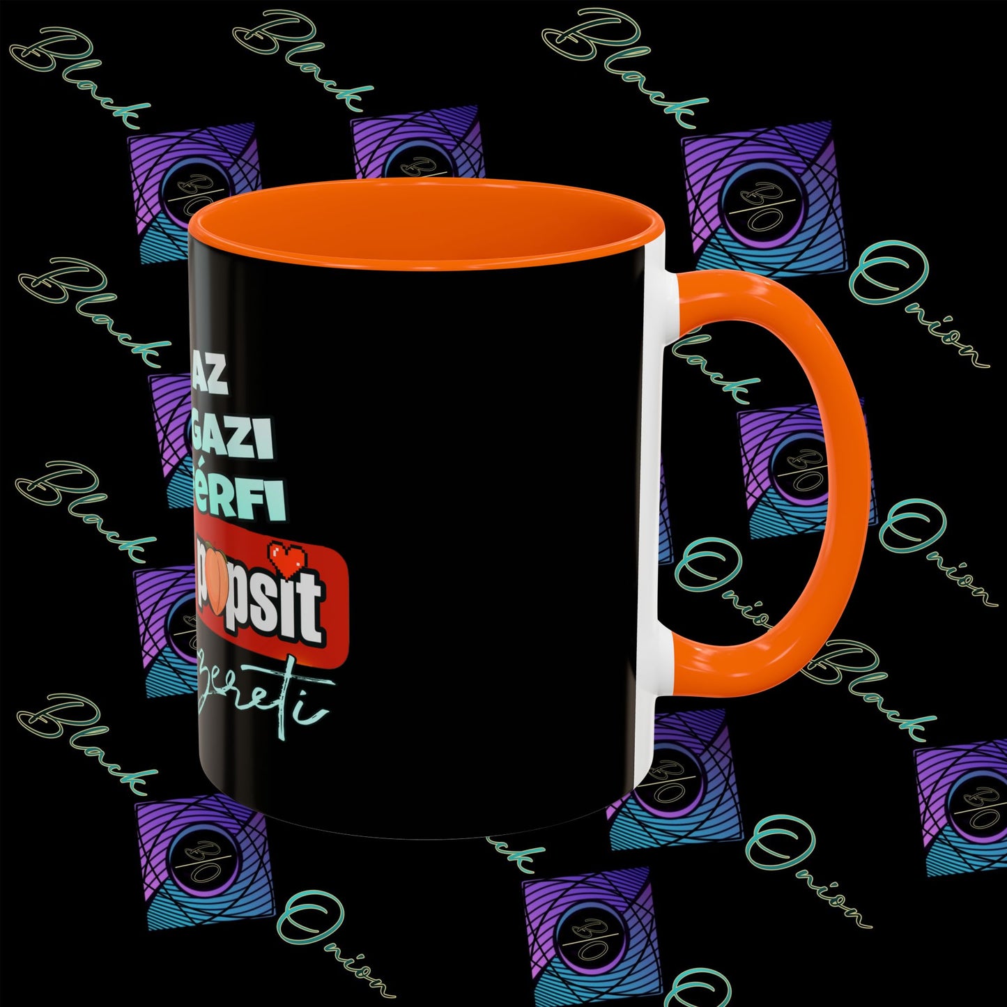 BlackOnion Coffee Mug - 11oz with Workout Motif ‘Az igazi férfi’🔥💪🫵