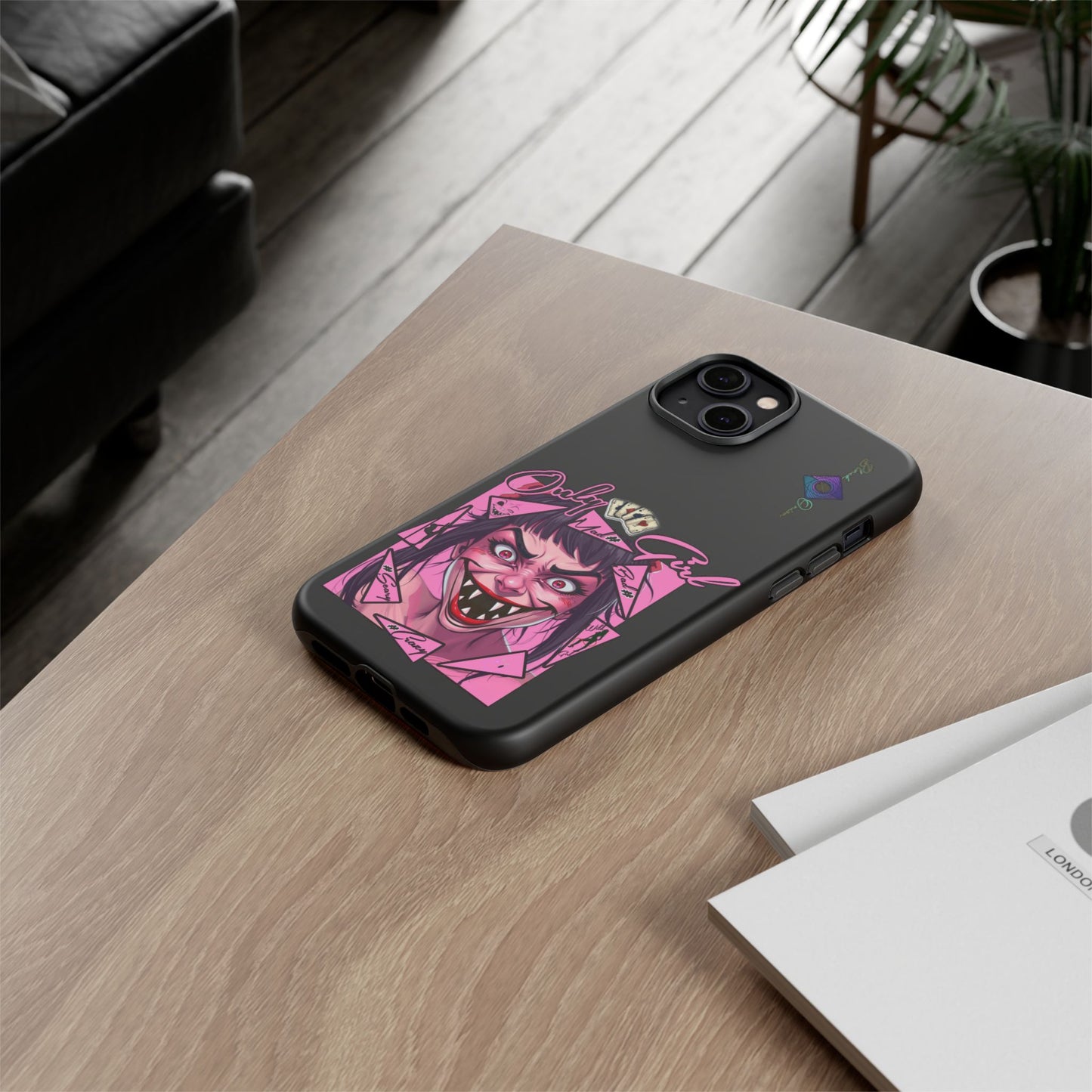 BlackOnion Brand New Phone Case - with Motivational Workout Motif’ Mad Girl💋🌸 ‘🔥🫵