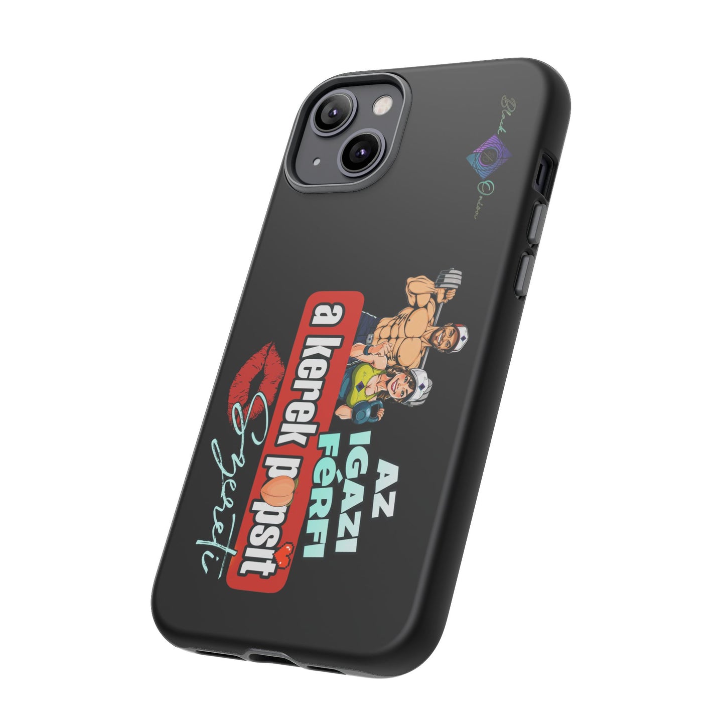 BlackOnion Brand New Phone Case - with Motivational Workout Motif ‘Az igazi férfi ‘💪🔥🫵