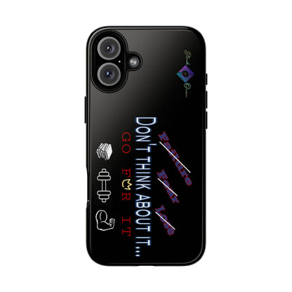 BlackOnion Brand New Phone Case - with Motivational Workout Motif’Don’t think ‘💪🔥🫵