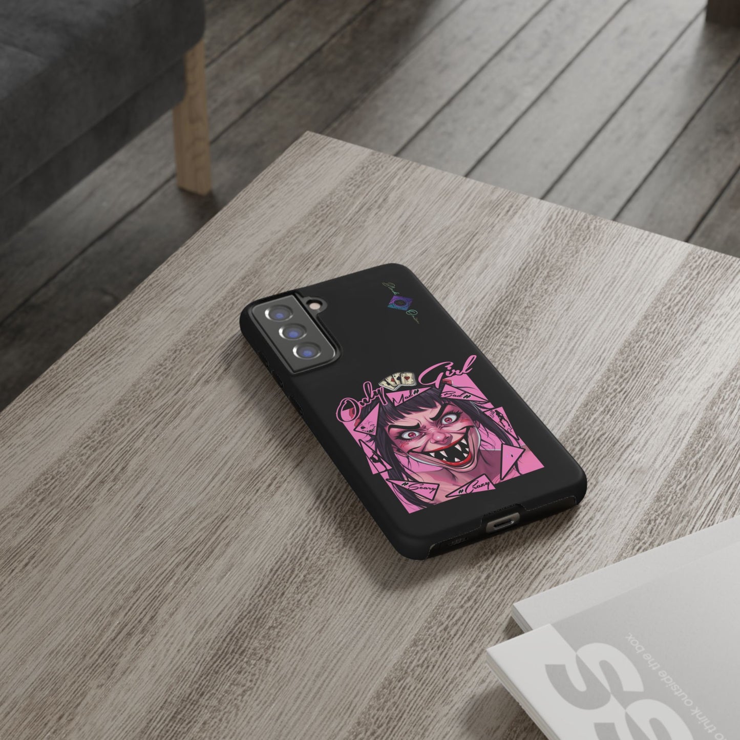 BlackOnion Brand New Phone Case - with Motivational Workout Motif’ Mad Girl💋🌸 ‘🔥🫵