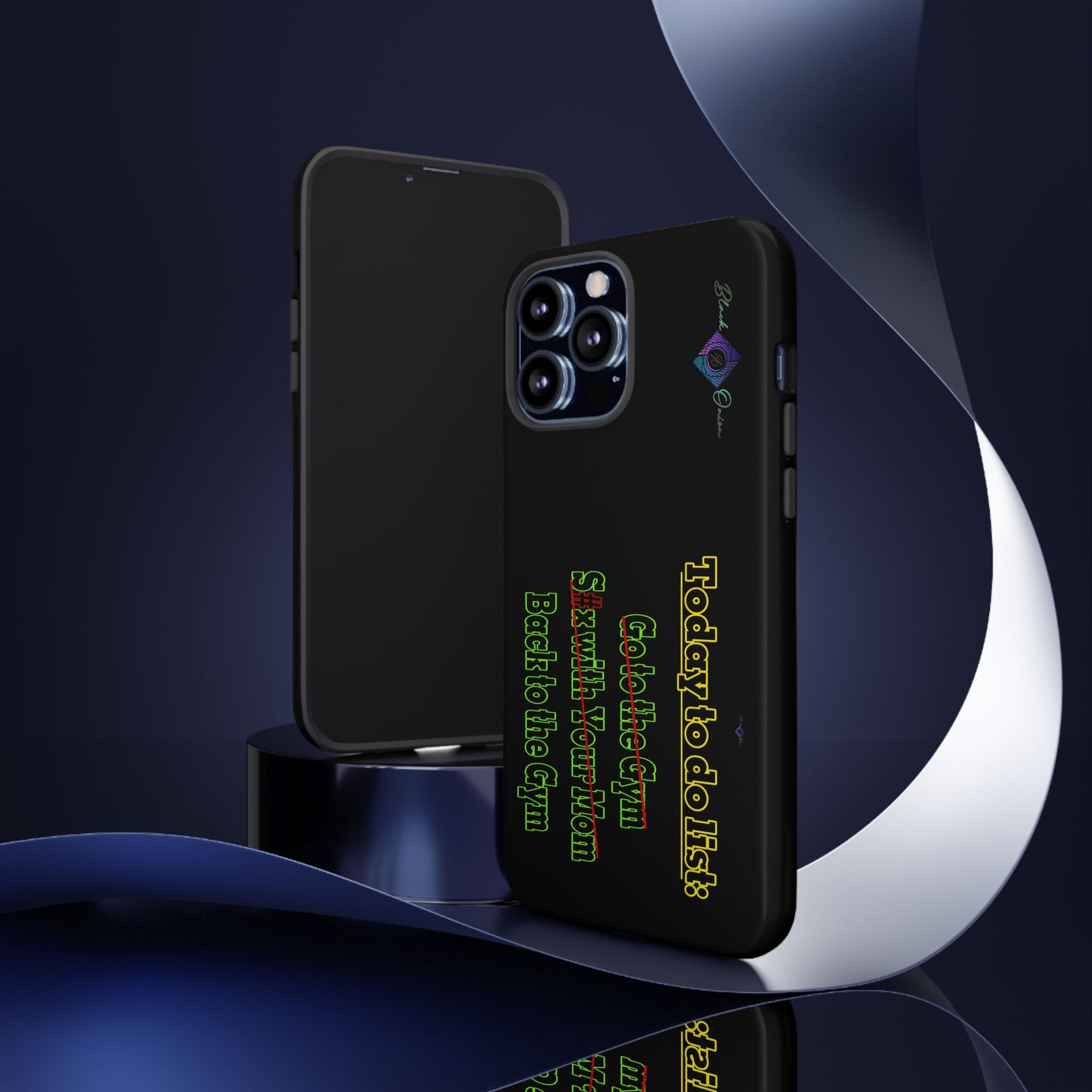 BlackOnion Brand New Phone Case - with Motivational Workout Motif’Today To Do List V2 ‘💪🔥🫵