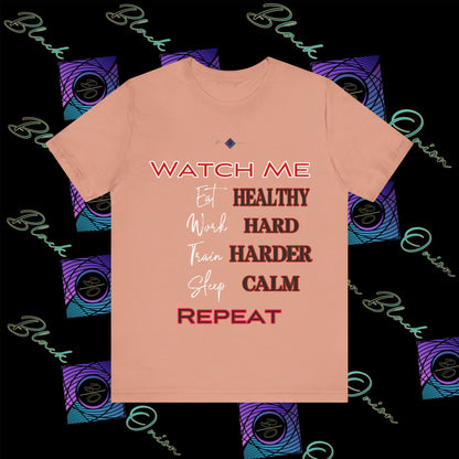 BlackOnion "Watch Me" T-Shirt with Workout Motif V3  💪🔥