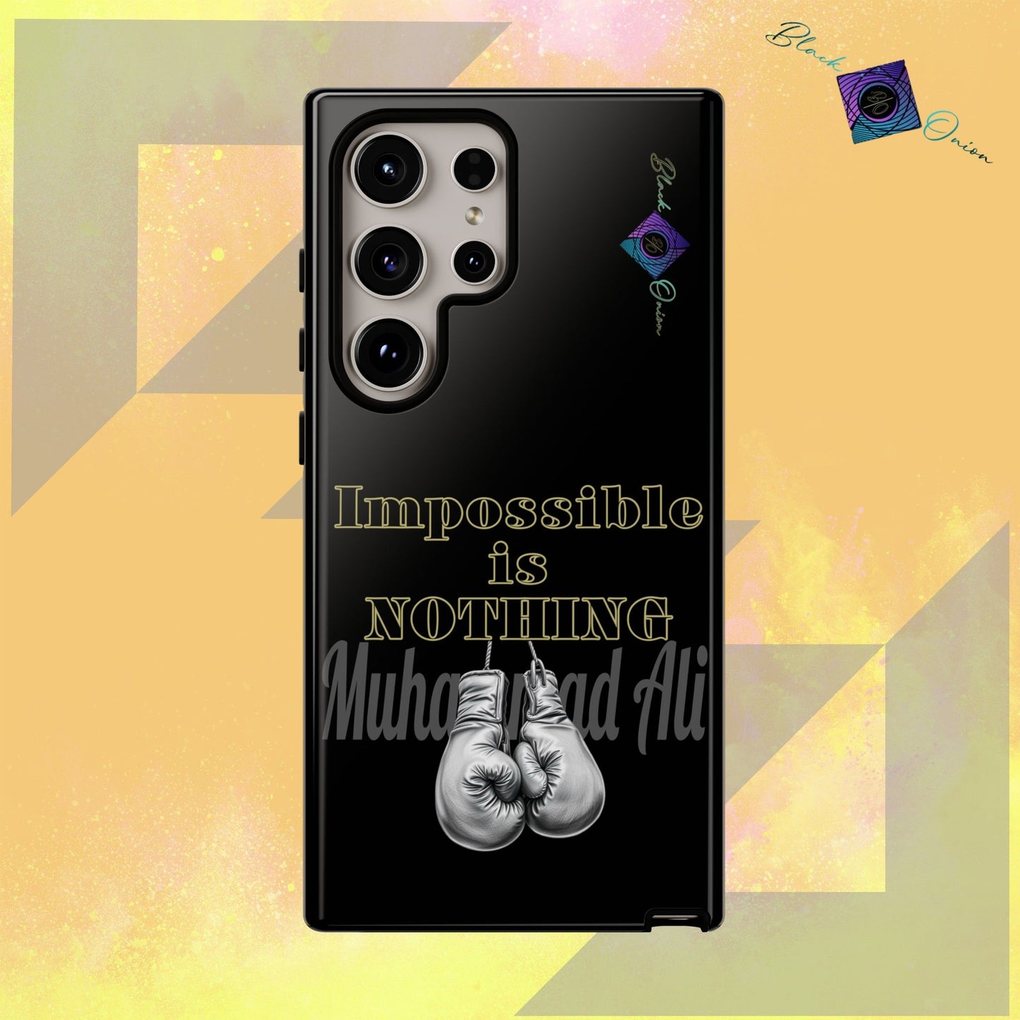 BlackOnion Brand New Phone Case - with Motivational Workout Motif ’Impossible ‘💪🔥🫵