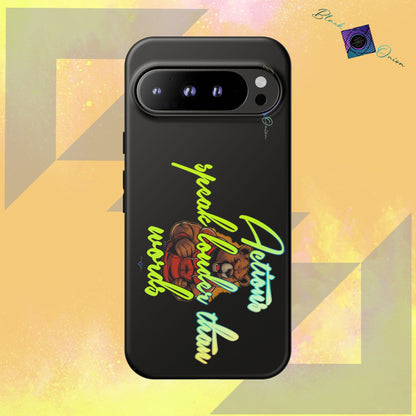 BlackOnion Brand New Phone Case - with Motivational Workout Motif ‘Actions speak lauder ‘💪🔥🫵