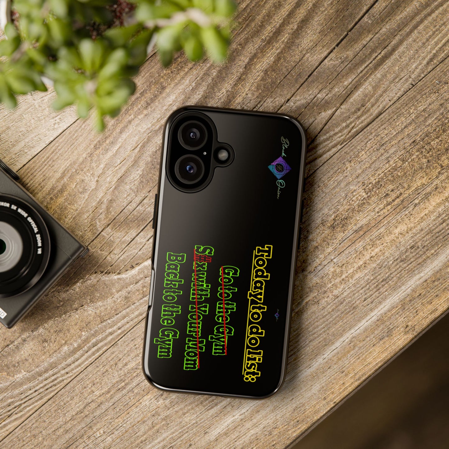 BlackOnion Brand New Phone Case - with Motivational Workout Motif’Today To Do List V2 ‘💪🔥🫵