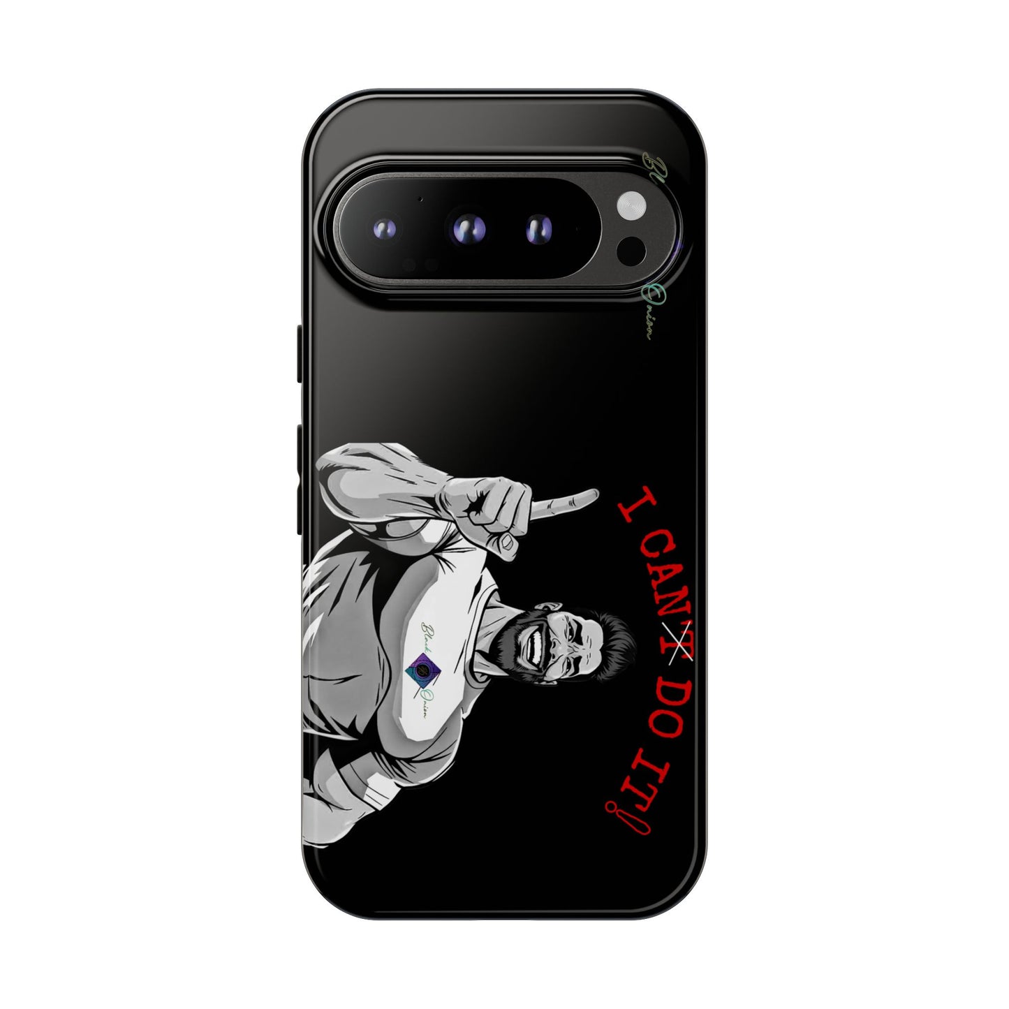 BlackOnion Brand New Phone Case - with Motivational Workout Motif’I Can Do It ‘💪🔥🫵