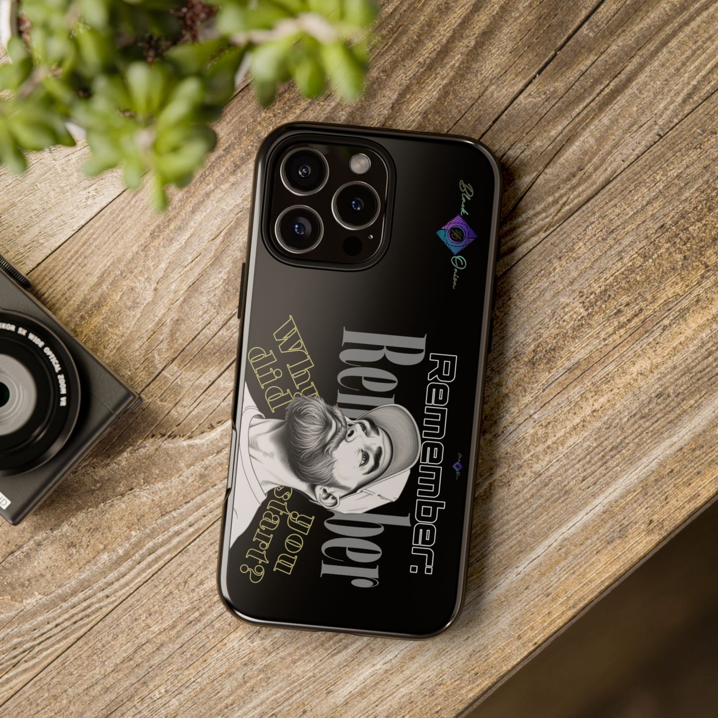 BlackOnion Brand New Phone Case - with Motivational Workout Motif’Remember ‘💪🔥🫵