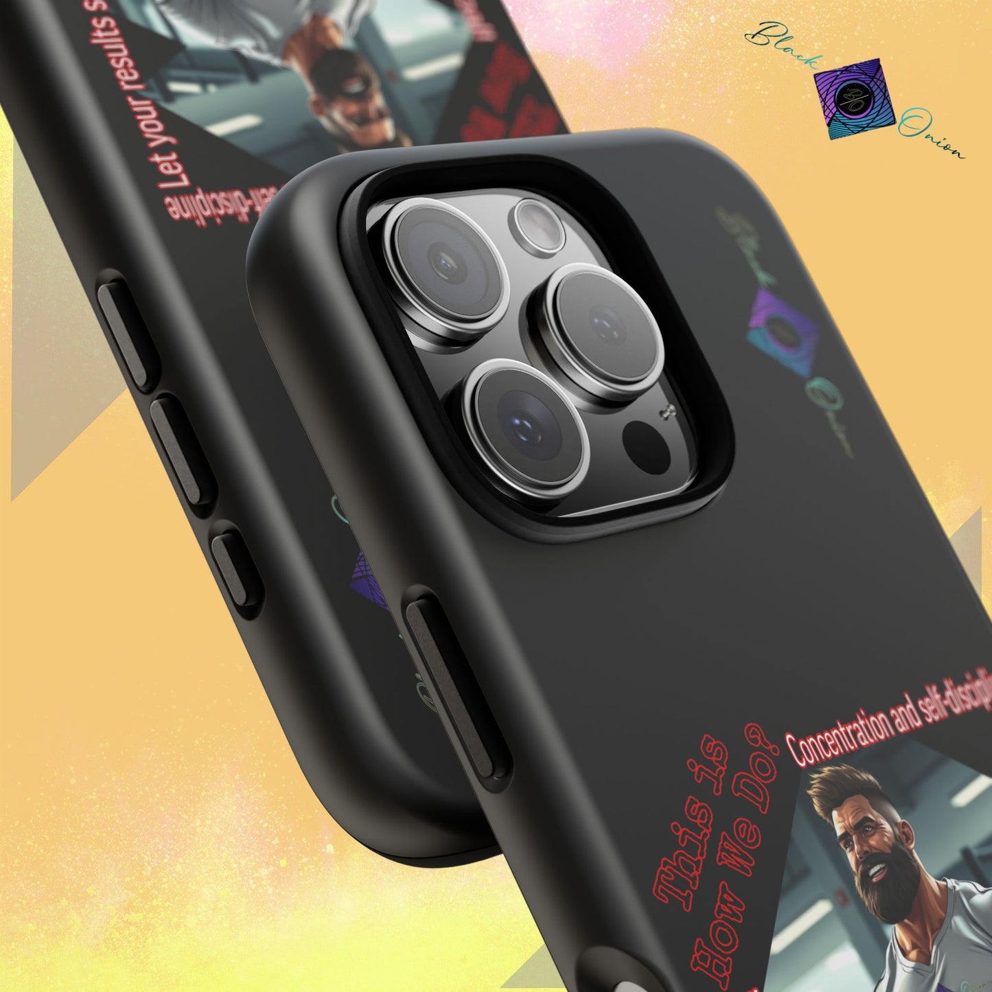 BlackOnion Brand New Phone Case - with Motivational Workout Motif’Unstoppable ‘💪🔥🫵