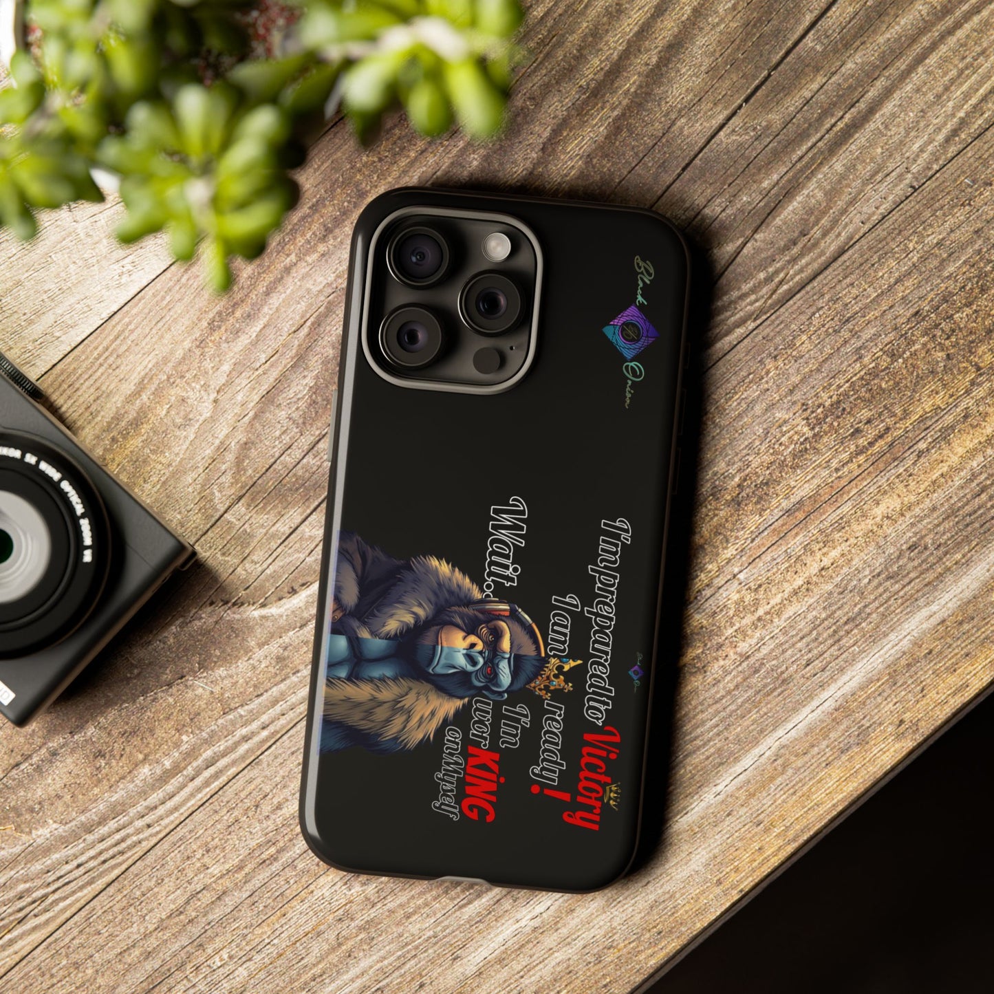 BlackOnion Brand New Phone Case - with Motivational Workout Motif’Victory 👑‘💪🔥🫵