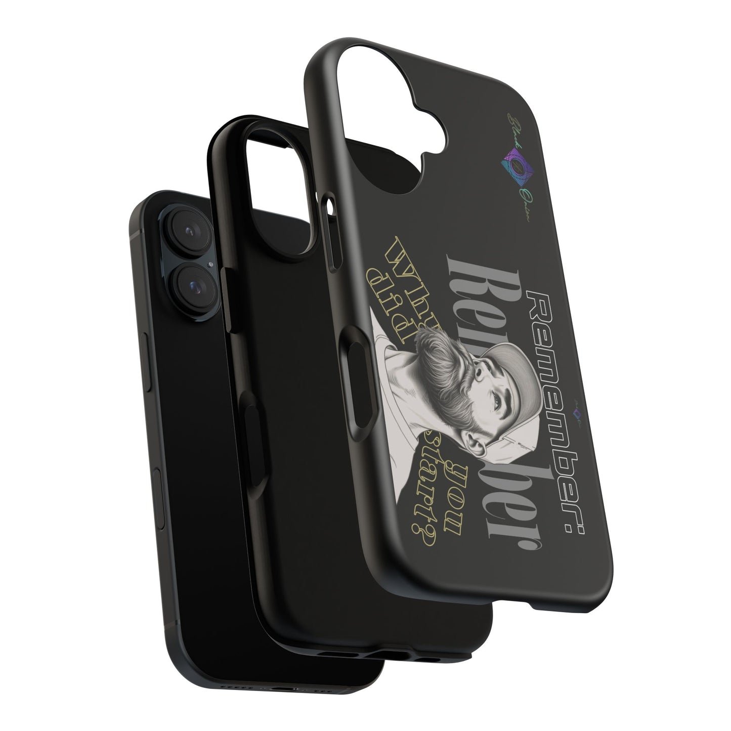 BlackOnion Brand New Phone Case - with Motivational Workout Motif’Remember ‘💪🔥🫵