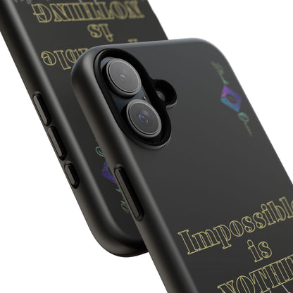BlackOnion Brand New Phone Case - with Motivational Workout Motif ’Impossible ‘💪🔥🫵
