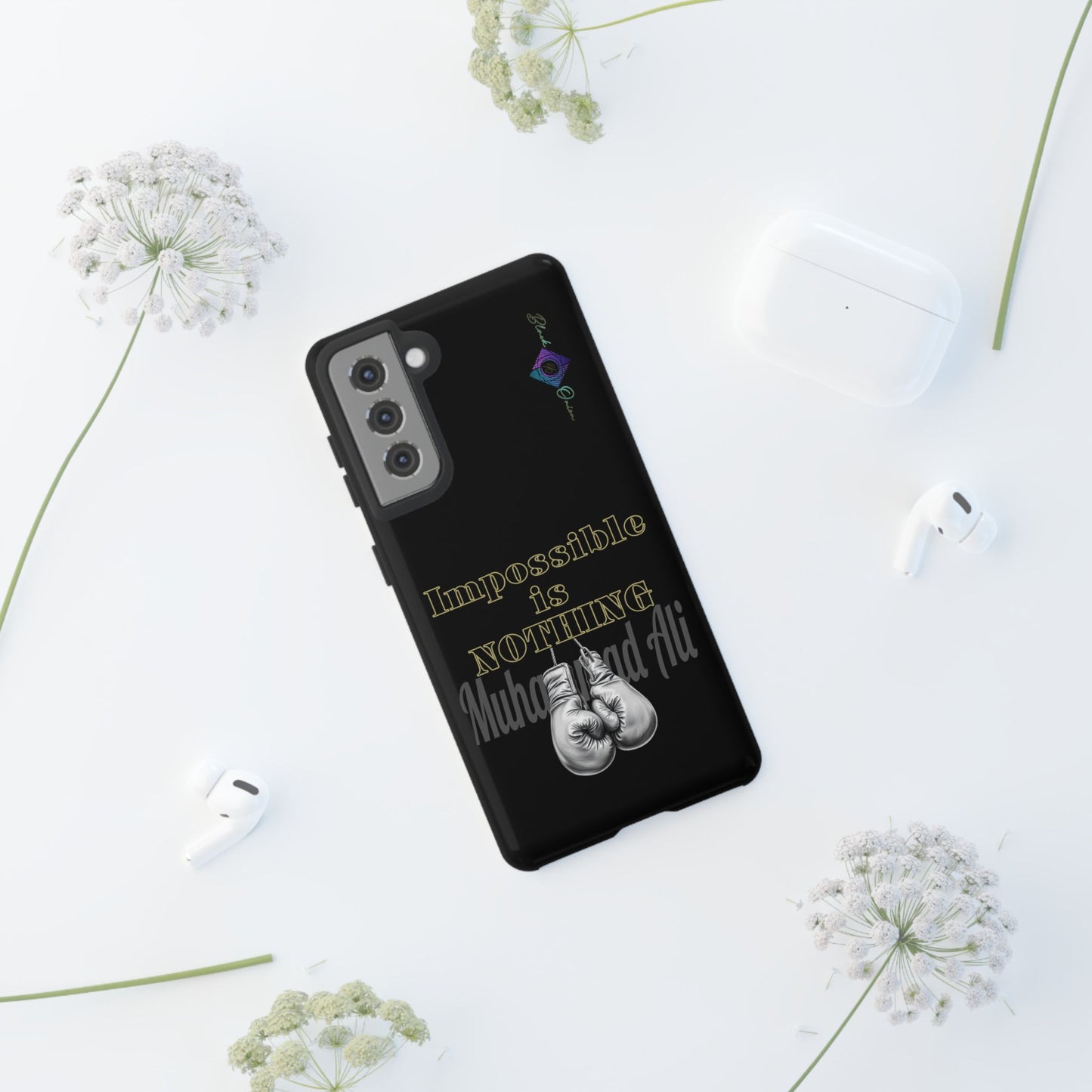 BlackOnion Brand New Phone Case - with Motivational Workout Motif ’Impossible ‘💪🔥🫵