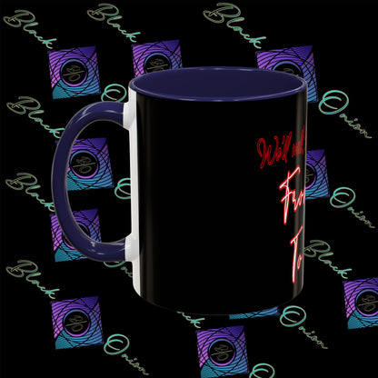 BlackOnion Coffee Mug - 11oz with Workout Motif ‘We’ll walk this road together’🔥💪🫵