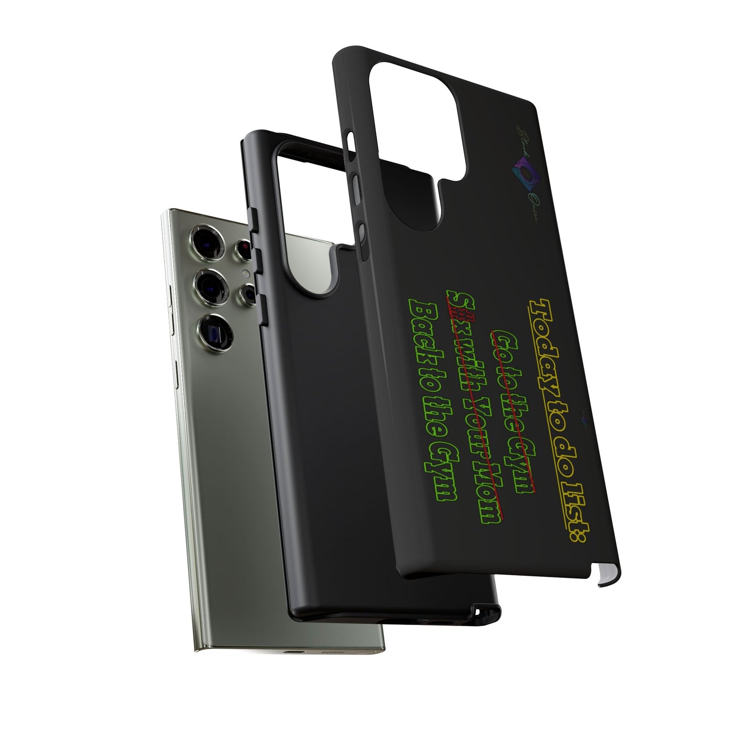 BlackOnion Brand New Phone Case - with Motivational Workout Motif’Today To Do List V2 ‘💪🔥🫵