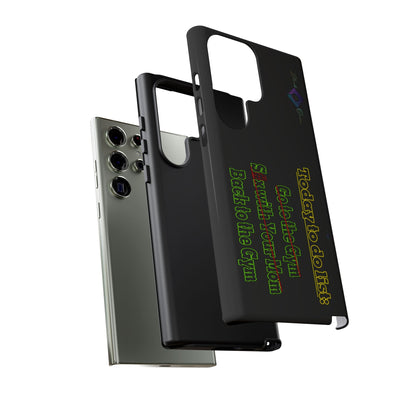 BlackOnion Brand New Phone Case - with Motivational Workout Motif’Today To Do List V2 ‘💪🔥🫵