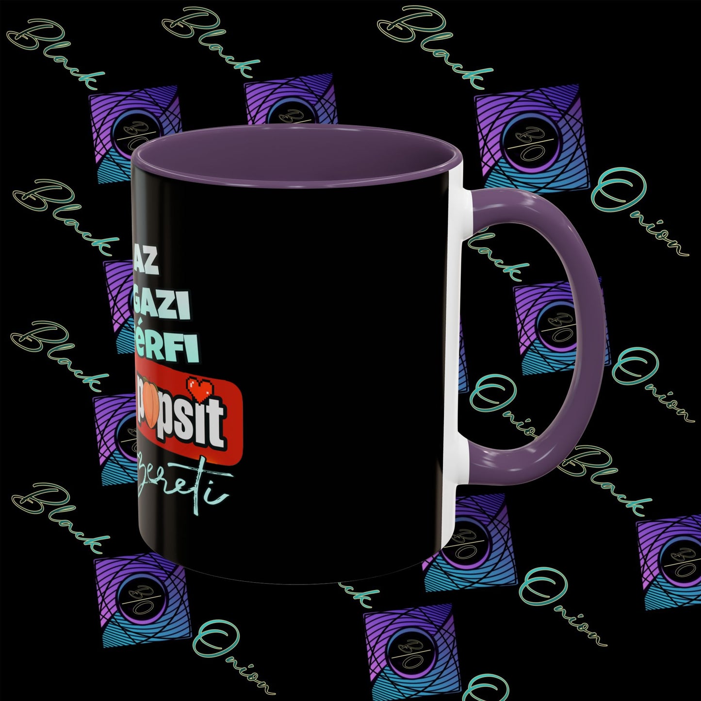 BlackOnion Coffee Mug - 11oz with Workout Motif ‘Az igazi férfi’🔥💪🫵