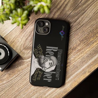 BlackOnion Brand New Phone Case - with Motivational Workout Motif’Remember ‘💪🔥🫵