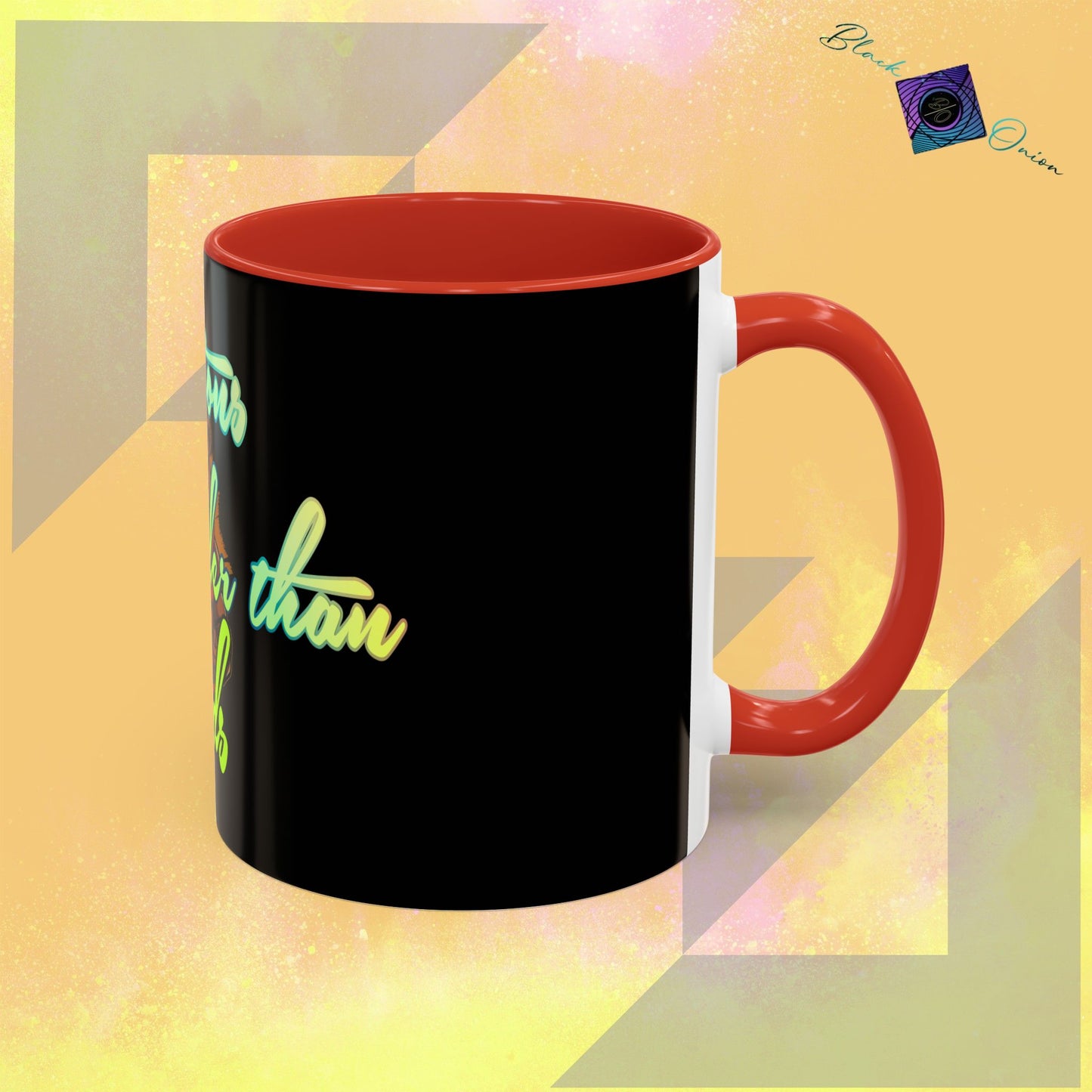BlackOnion Coffee Mug - 11oz with Workout Motif ‘Actions speak lauder than words’🔥💪🫵