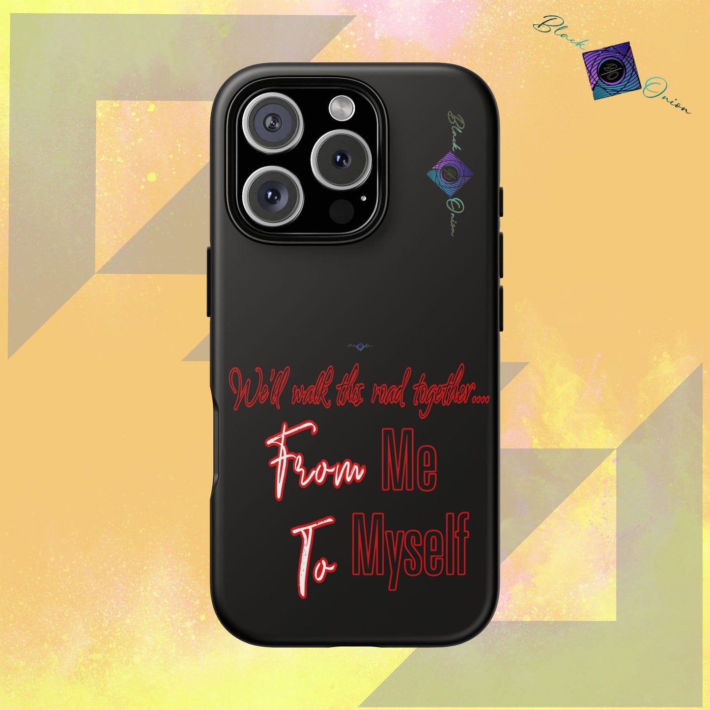 BlackOnion Brand New Phone Case - with Motivational Workout Motif’We’ll walk ‘💪🔥🫵