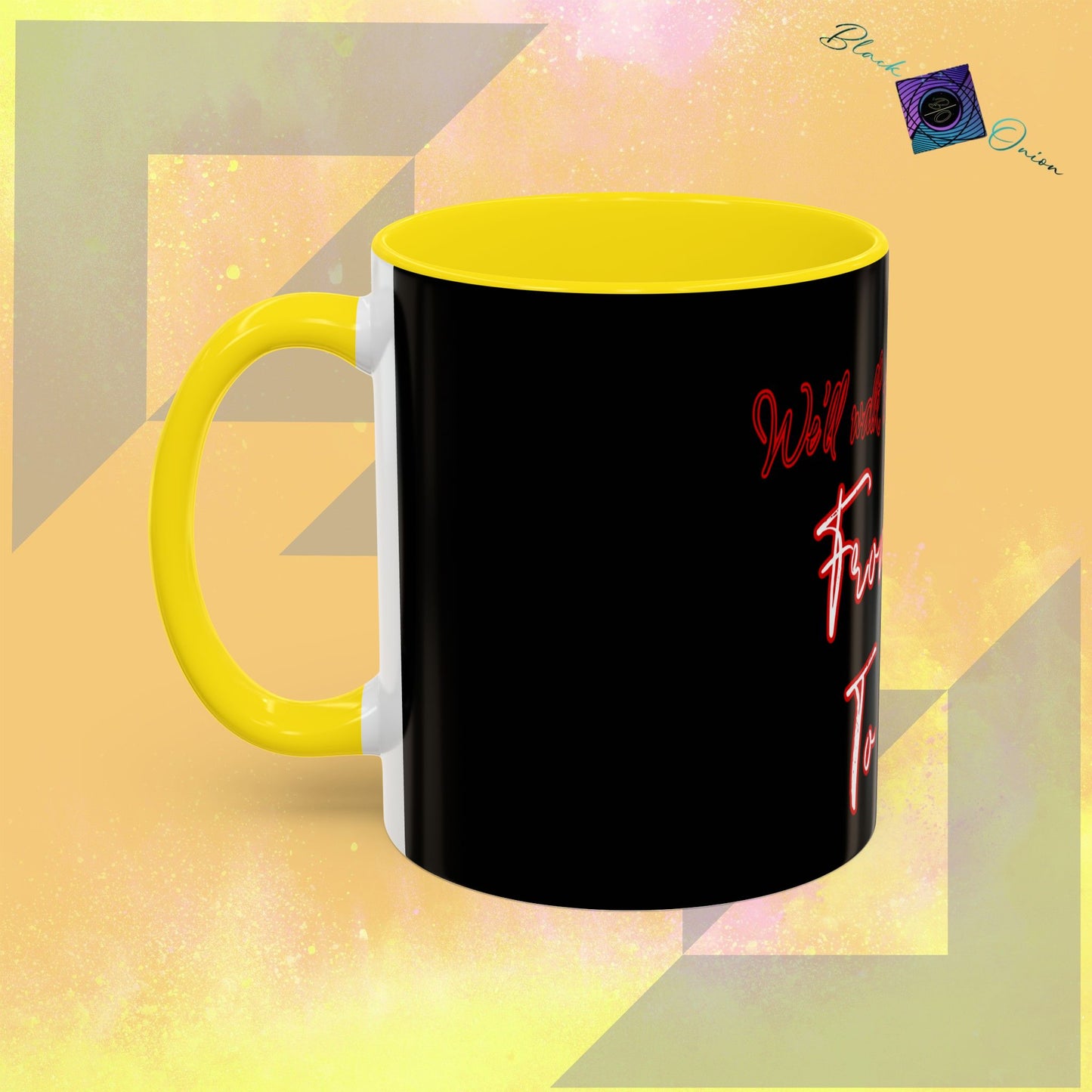 BlackOnion Coffee Mug Serial 2 with Workout Motif ‘ We’ll walk this road together’🫵🔥💪