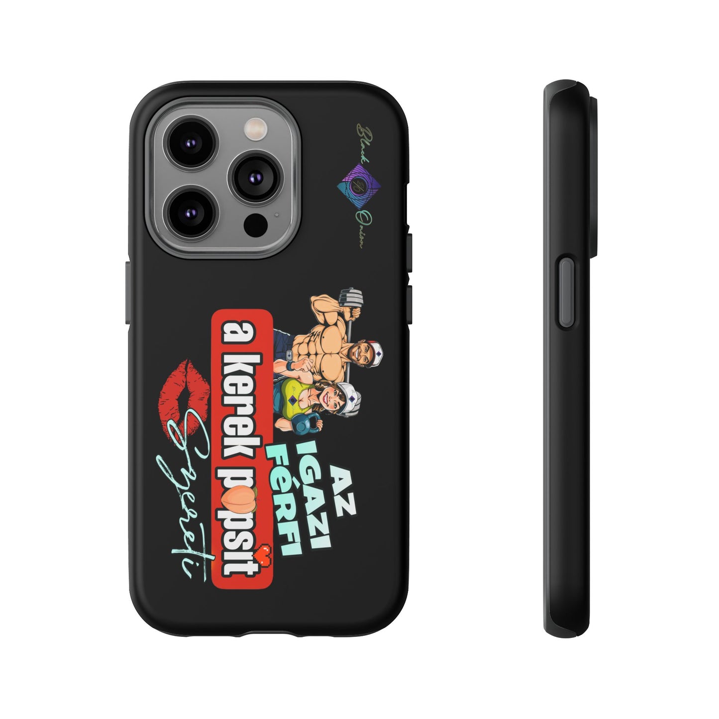 BlackOnion Brand New Phone Case - with Motivational Workout Motif ‘Az igazi férfi ‘💪🔥🫵