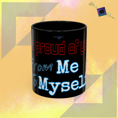 BlackOnion Coffee Mug 2 with Workout Motif ‘ I’m proud of you’🫵🔥💪