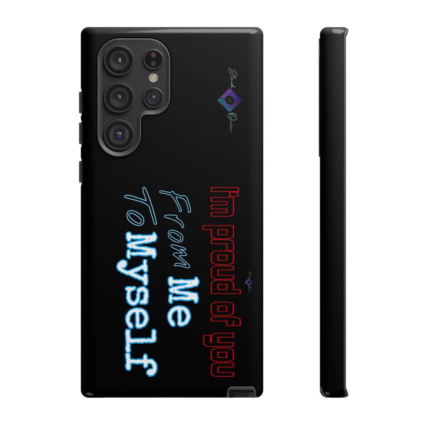 BlackOnion Brand New Phone Case - with Motivational Workout Motif’I’m proud of you ‘💪🔥🫵