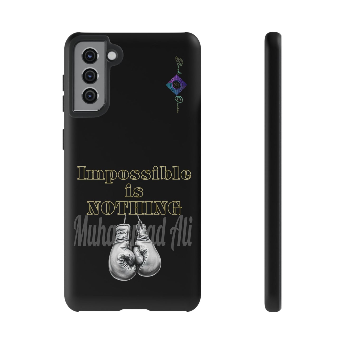 BlackOnion Brand New Phone Case - with Motivational Workout Motif ’Impossible ‘💪🔥🫵