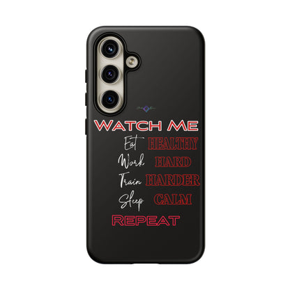 BlackOnion Phone Case -with Motivational Motif  'Watch Me' 💪🔥🫵