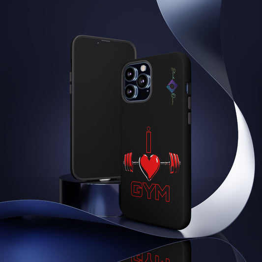 BlackOnion Brand New Phone Case - with Motivational Workout Motif’I Love Gym ‘💪🔥🫵