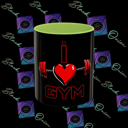 BlackOnion Coffee Mug Serial 2 with Workout Motif ‘I Love Gym ’🫵🔥💪