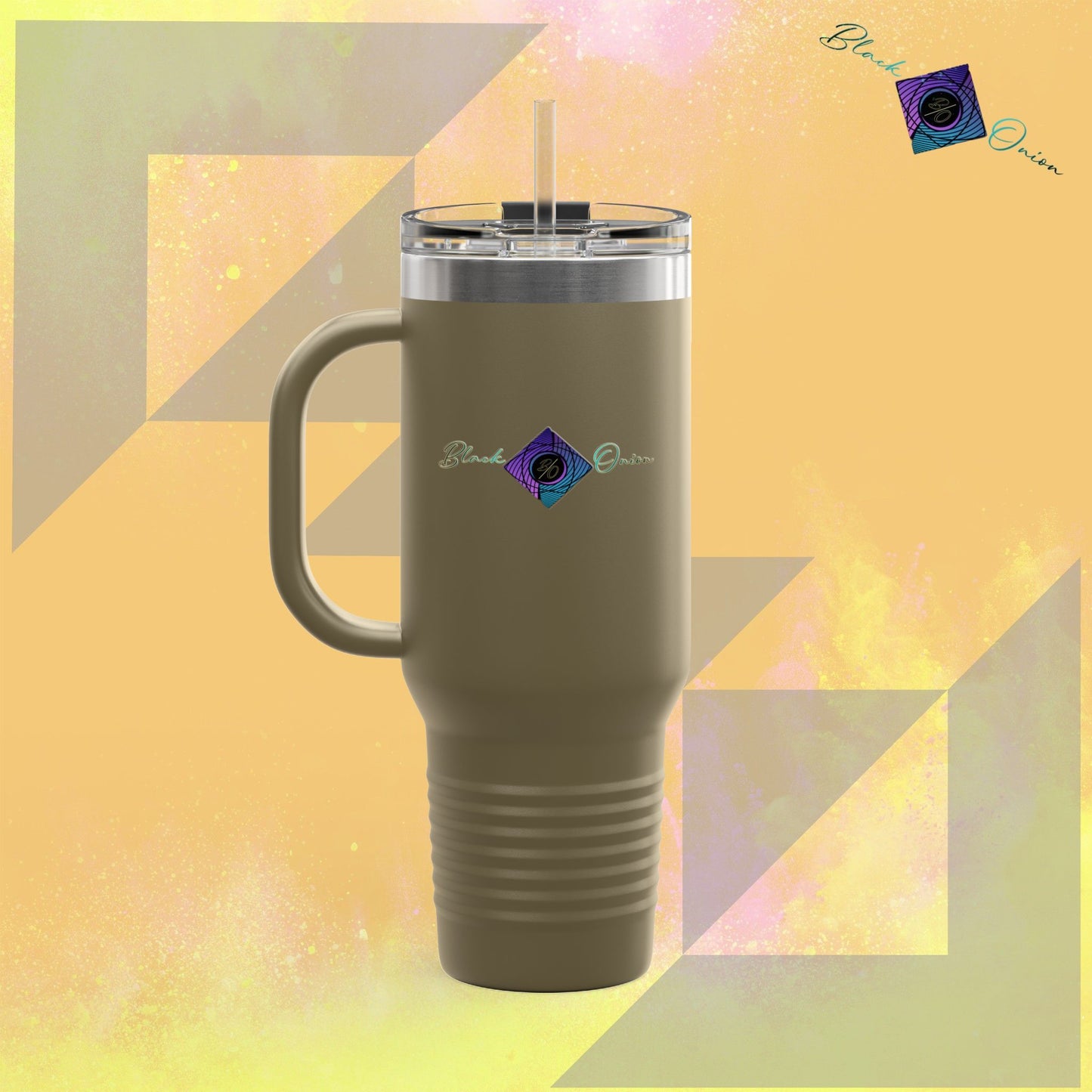 BlackOnion Travel Mug - 40oz with Straw