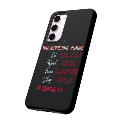 BlackOnion Phone Case -with Motivational Motif  'Watch Me' 💪🔥🫵