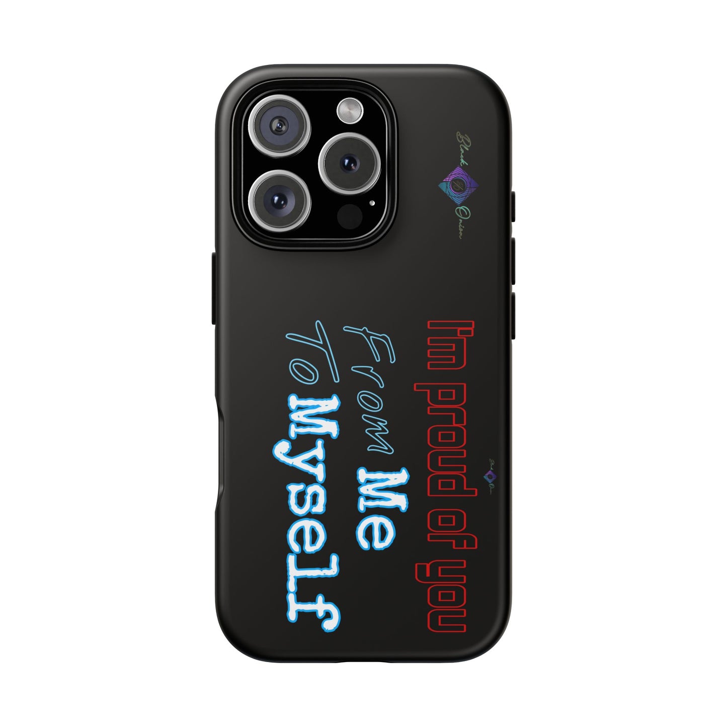 BlackOnion Brand New Phone Case - with Motivational Workout Motif’I’m proud of you ‘💪🔥🫵