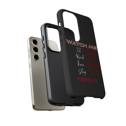 BlackOnion Phone Case -with Motivational Motif  'Watch Me' 💪🔥🫵