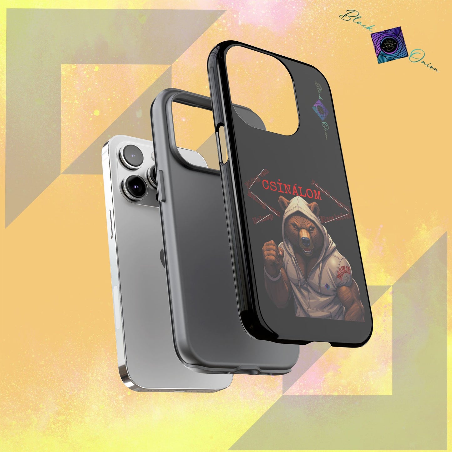 BlackOnion Brand New Phone Case - with Motivational Workout Motif ‘Csinálom ‘💪🔥🫵