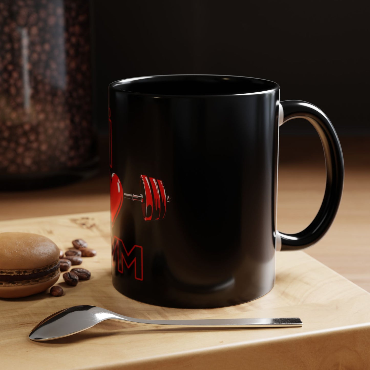BlackOnion Coffee Mug Serial 2 with Workout Motif ‘I Love Gym ’🫵🔥💪
