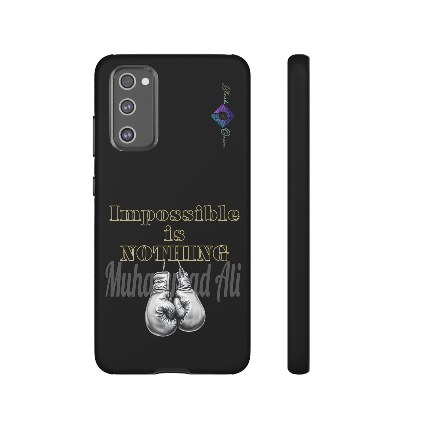 BlackOnion Brand New Phone Case - with Motivational Workout Motif ’Impossible ‘💪🔥🫵