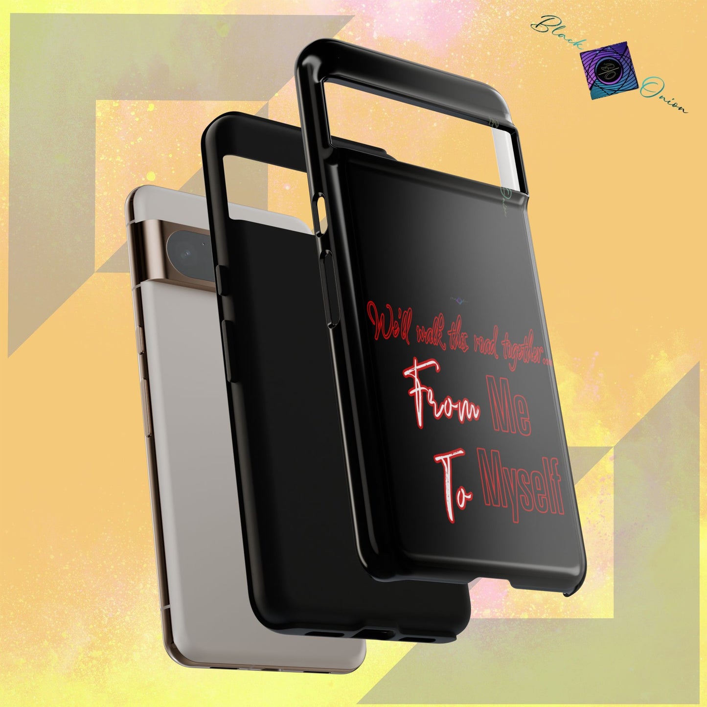 BlackOnion Brand New Phone Case - with Motivational Workout Motif’We’ll walk ‘💪🔥🫵