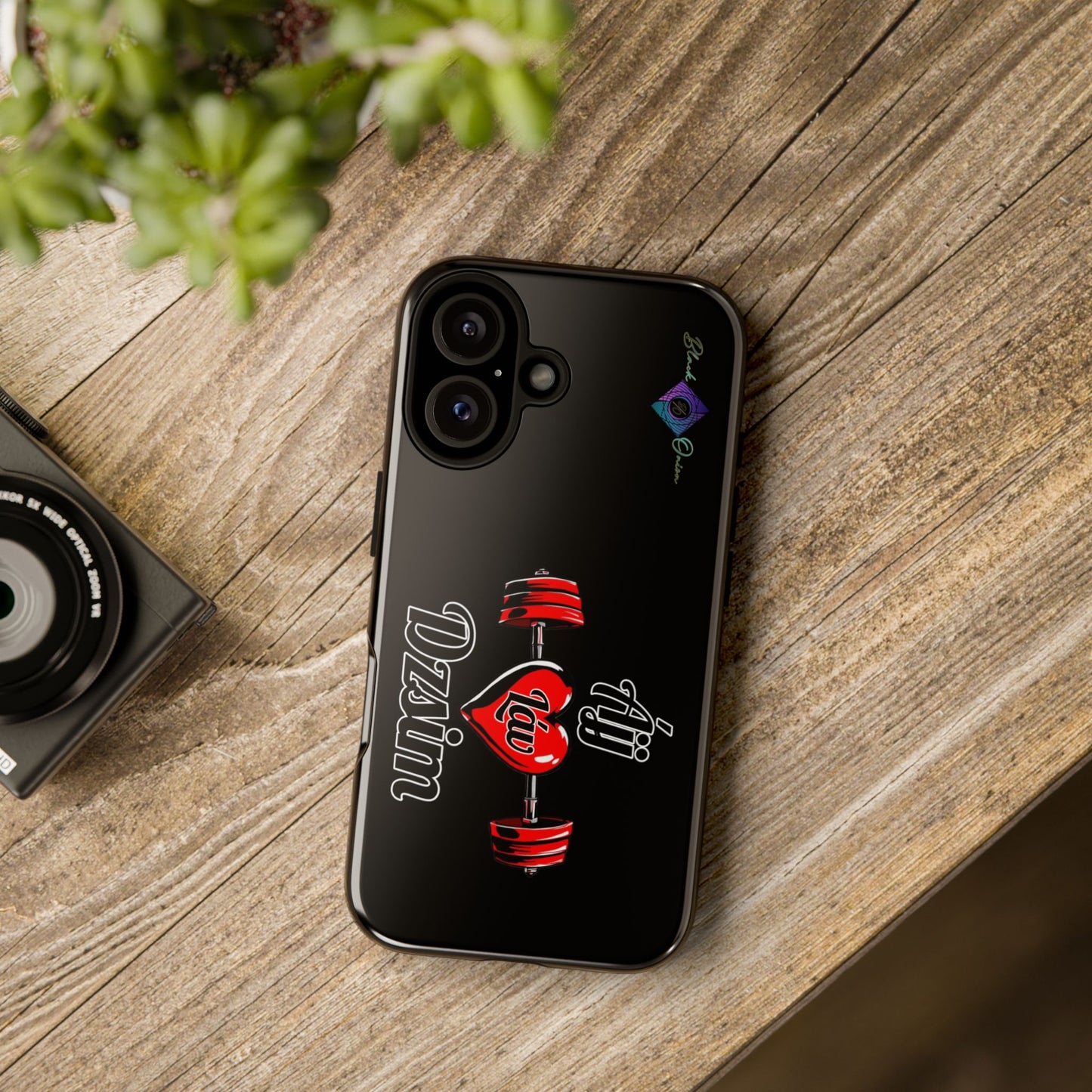 BlackOnion Brand New Phone Case - with Motivational Workout Motif’Ájj Láv Dzsim ‘💪🔥🫵