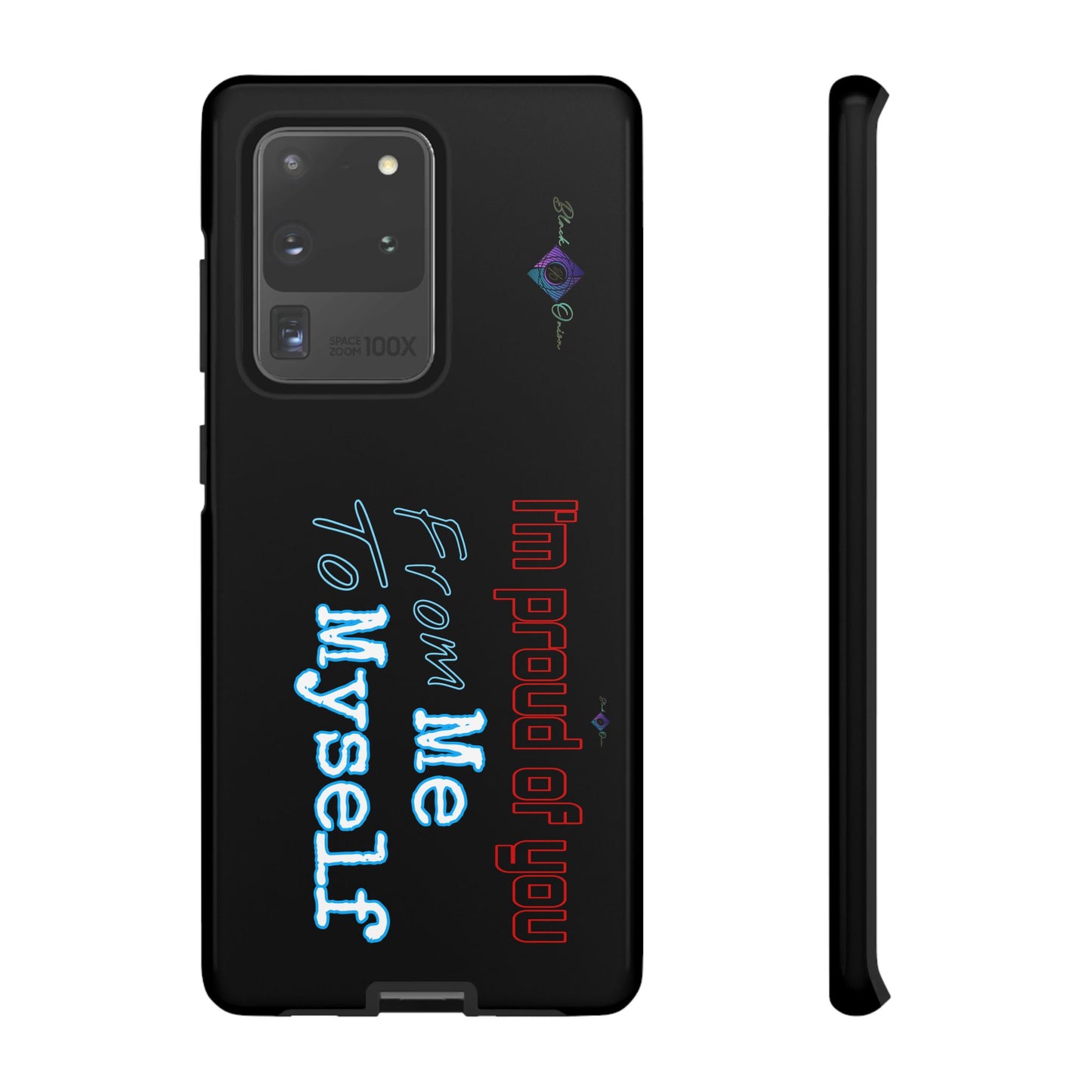 BlackOnion Brand New Phone Case - with Motivational Workout Motif’I’m proud of you ‘💪🔥🫵
