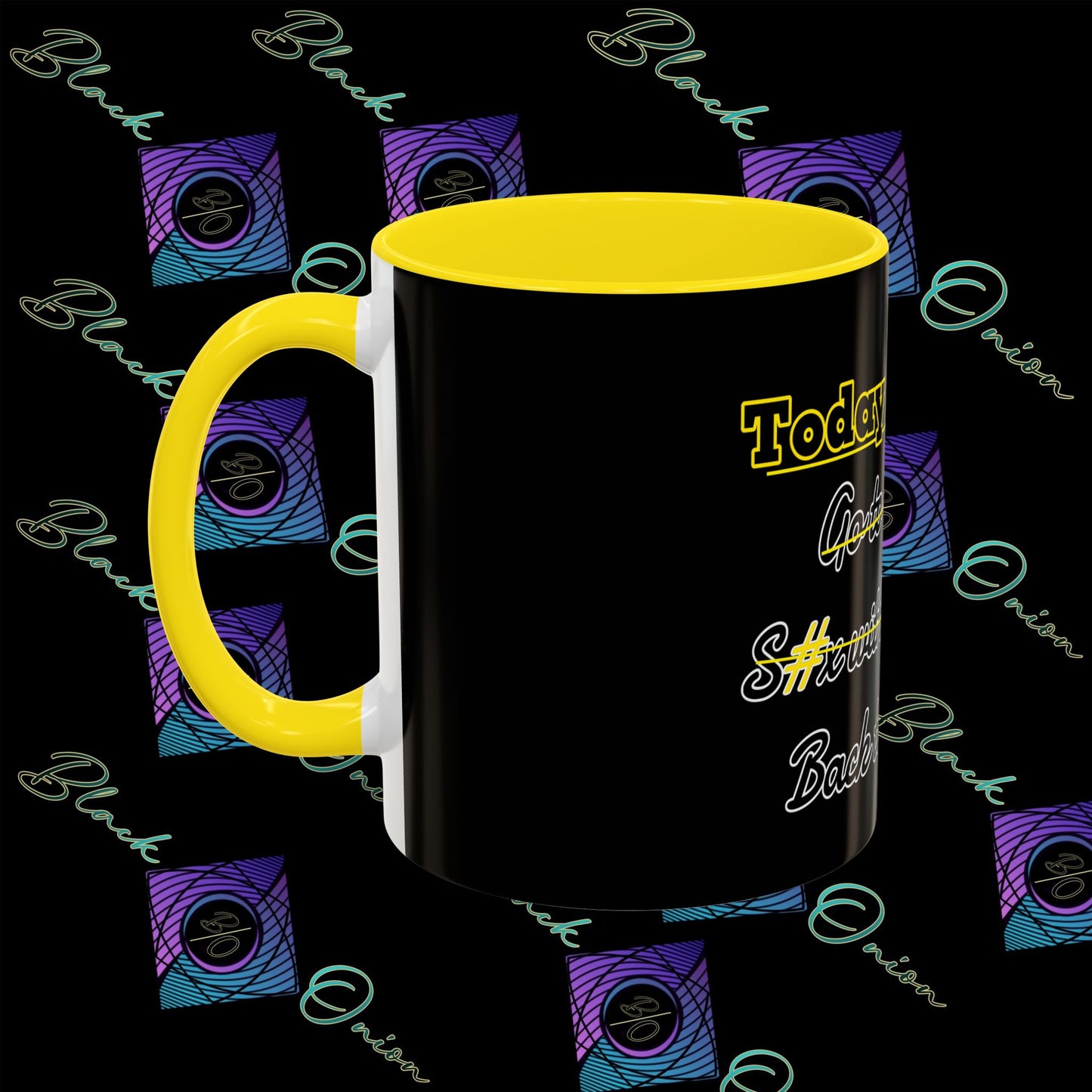 BlackOnion Coffee Mug - 11oz with Workout Motif ‘Today To Do List ’🔥💪🫵