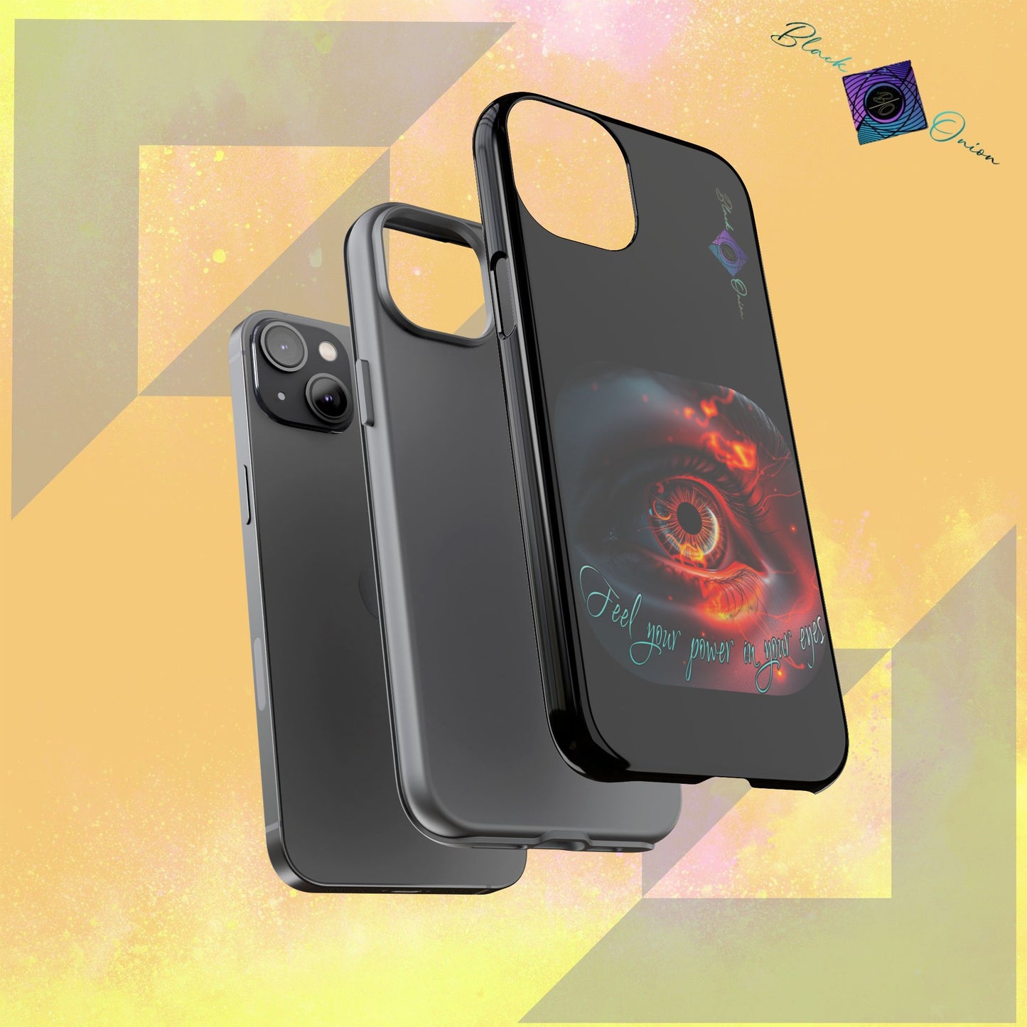 BlackOnion Brand New Phone Case - with Motivational Workout Motif ’Feel your power  ‘💪🔥🫵