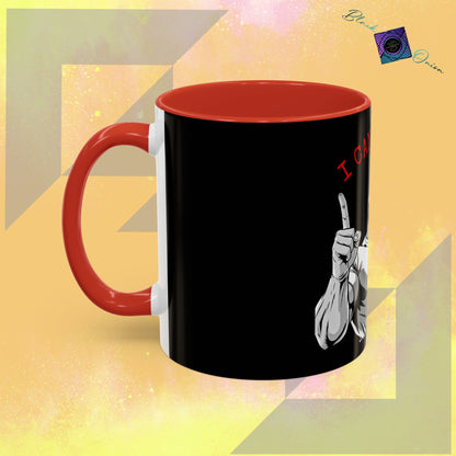 BlackOnion Coffee Mug - 11oz with Workout Motif ‘I Can Do It ’🔥💪🫵