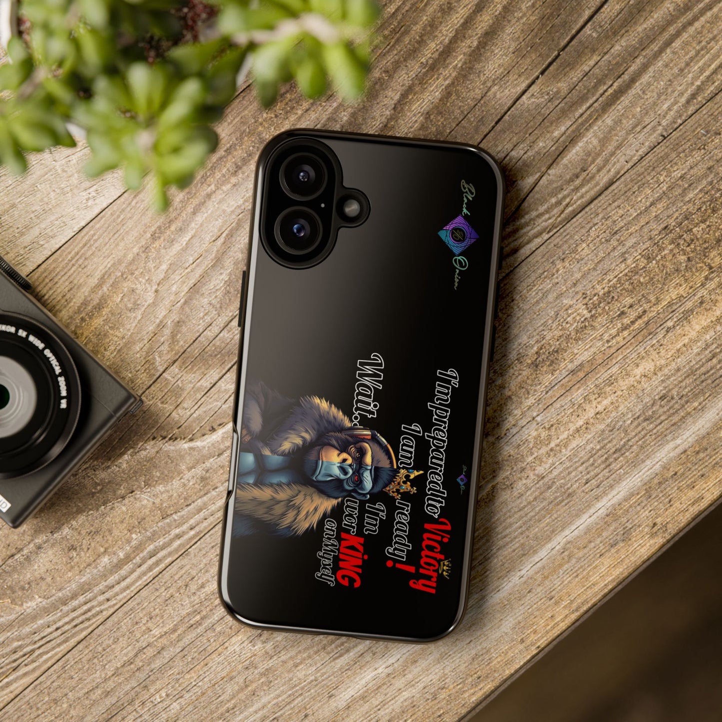 BlackOnion Brand New Phone Case - with Motivational Workout Motif’Victory 👑‘💪🔥🫵