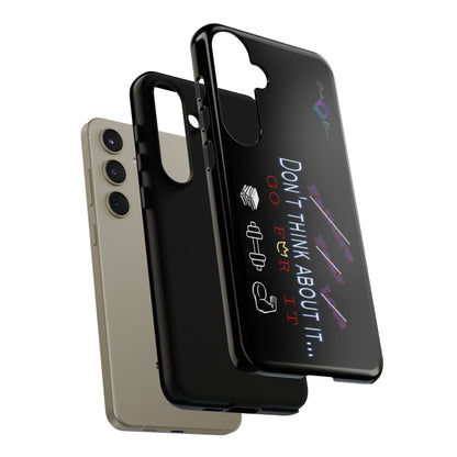 BlackOnion Brand New Phone Case - with Motivational Workout Motif’Don’t think ‘💪🔥🫵
