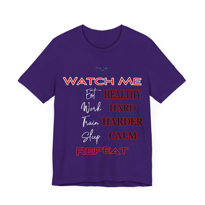 BlackOnion "Watch Me" T-Shirt with Workout Motif V3  💪🔥