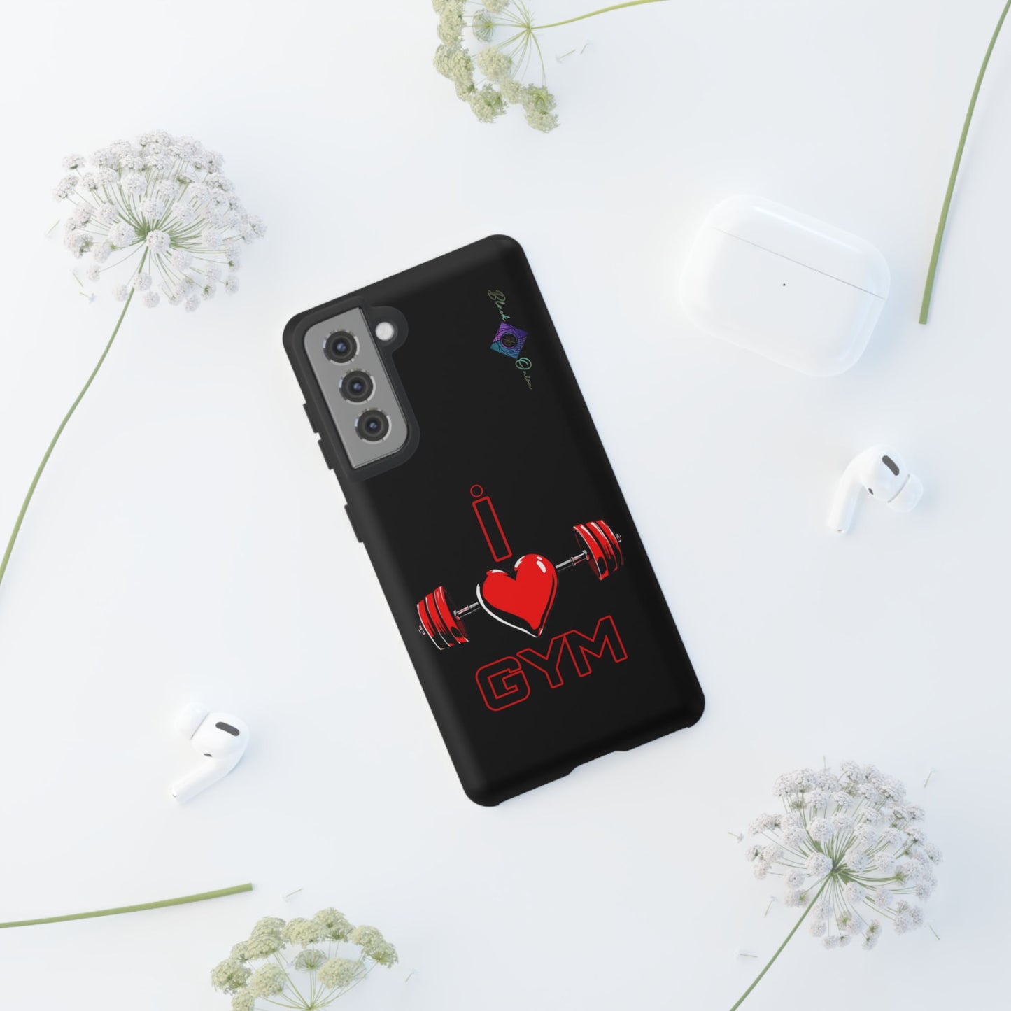BlackOnion Brand New Phone Case - with Motivational Workout Motif’I Love Gym ‘💪🔥🫵