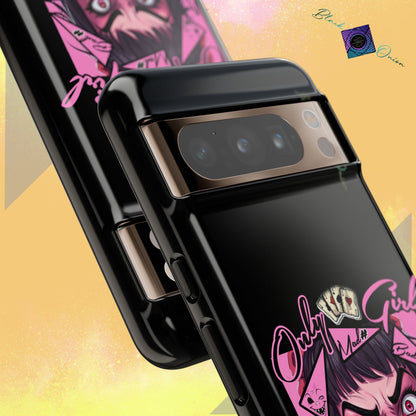 BlackOnion Brand New Phone Case - with Motivational Workout Motif’ Mad Girl💋🌸 ‘🔥🫵